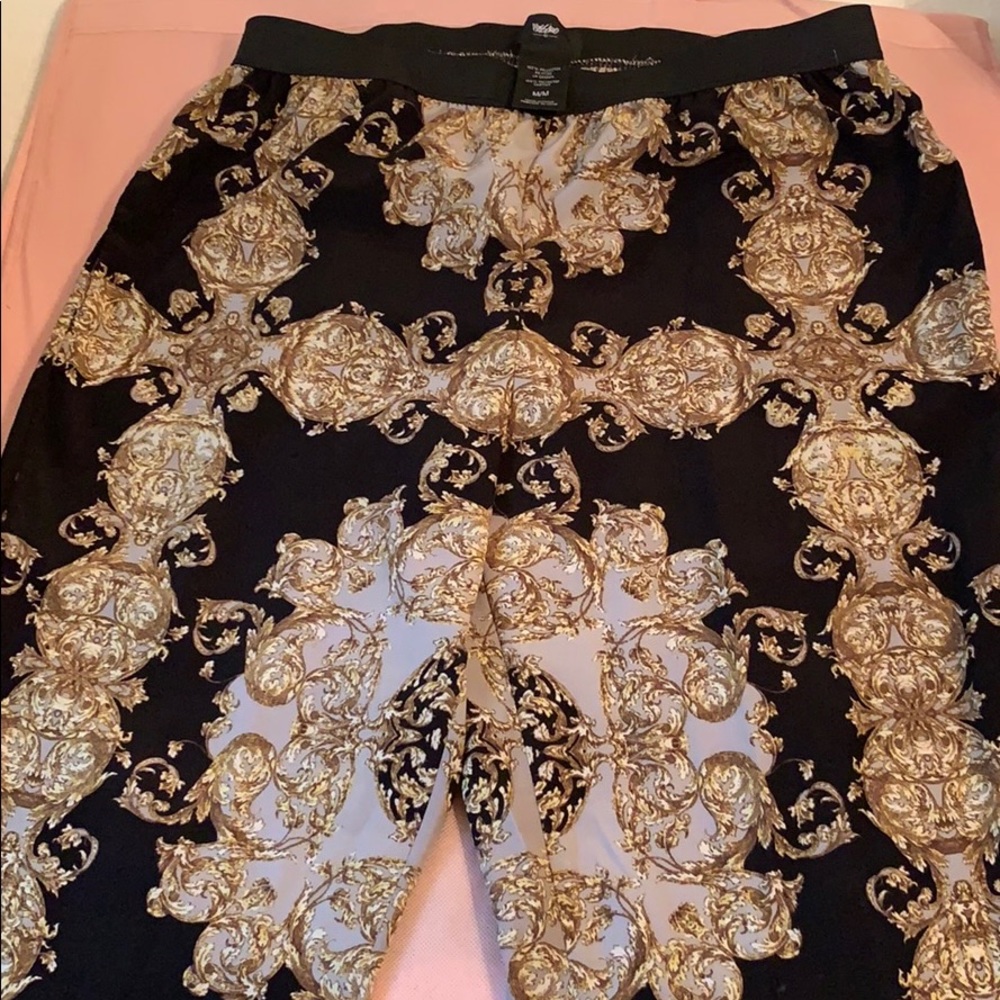Baroque print pants